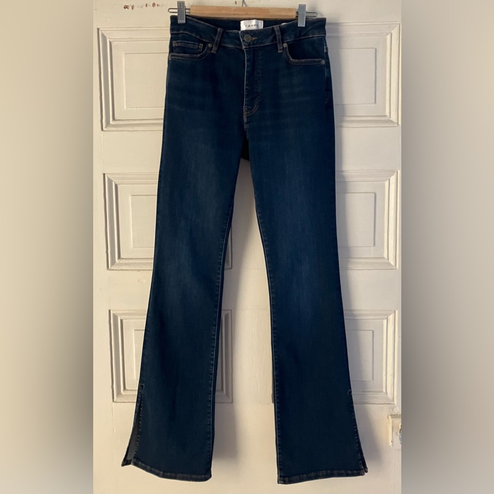 FRAME Le Mini Boot Cut Jean- NWT- High rise- slits at hem - Picture 2 of 9